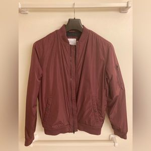 Burgundy Red Bomber Jacket - Old Navy